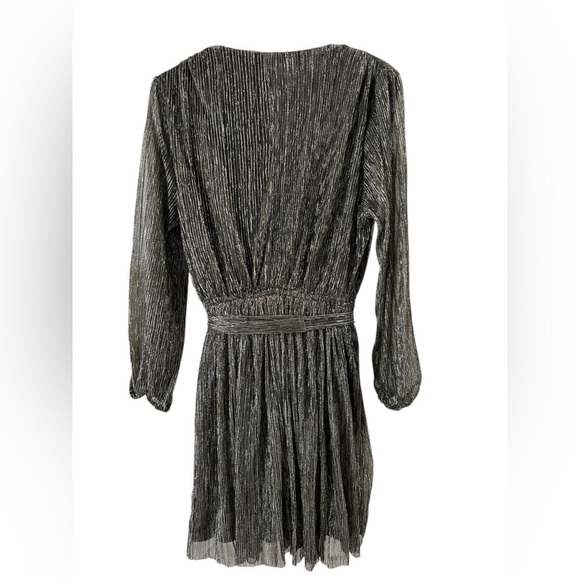 Dress forum black long sleeve shimmery mini dress - Picture 6 of 6